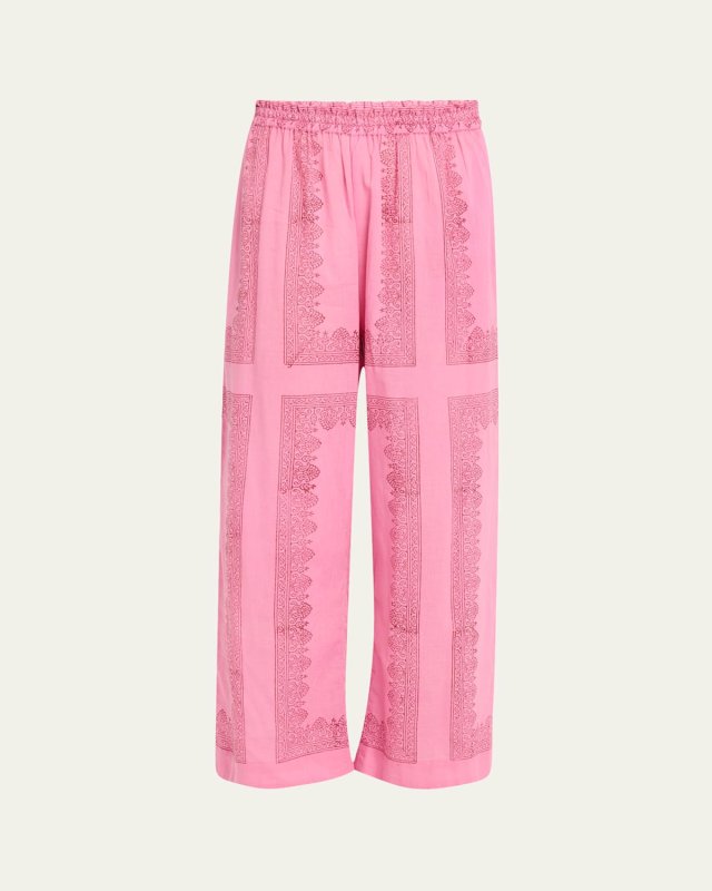 Otto Fuchsia Tile Pants